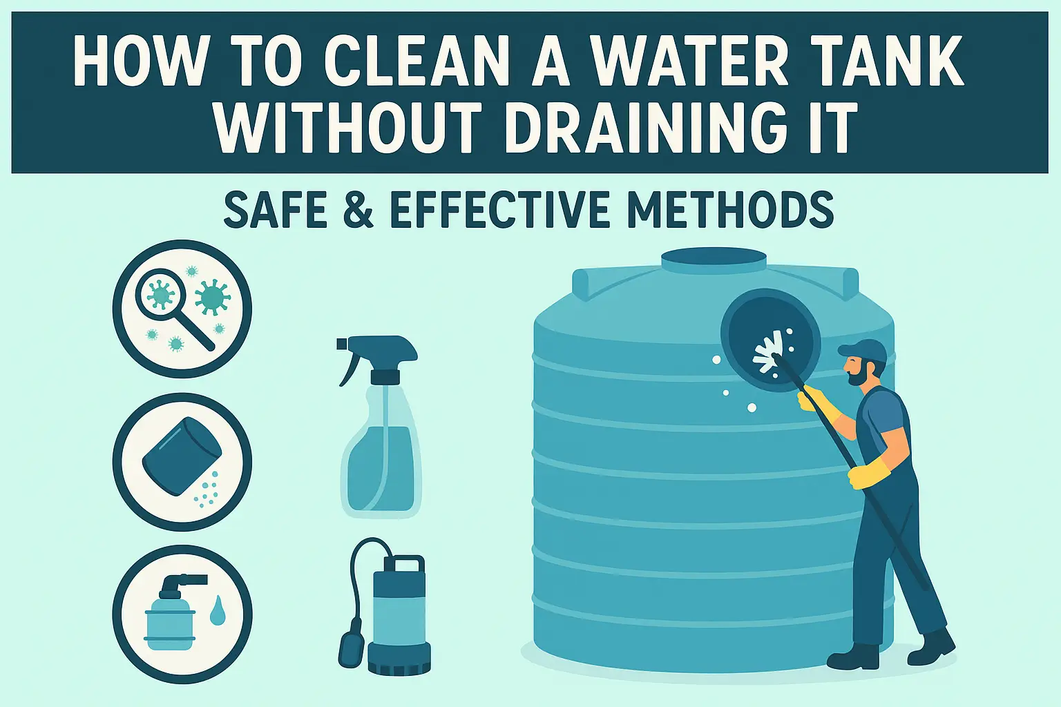 how to clean water tank